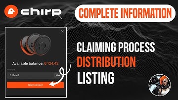 Chirp Airdrop Updatel Chirp Distribution Update I Chirp Airdrop TGE Update I Chirp Update I