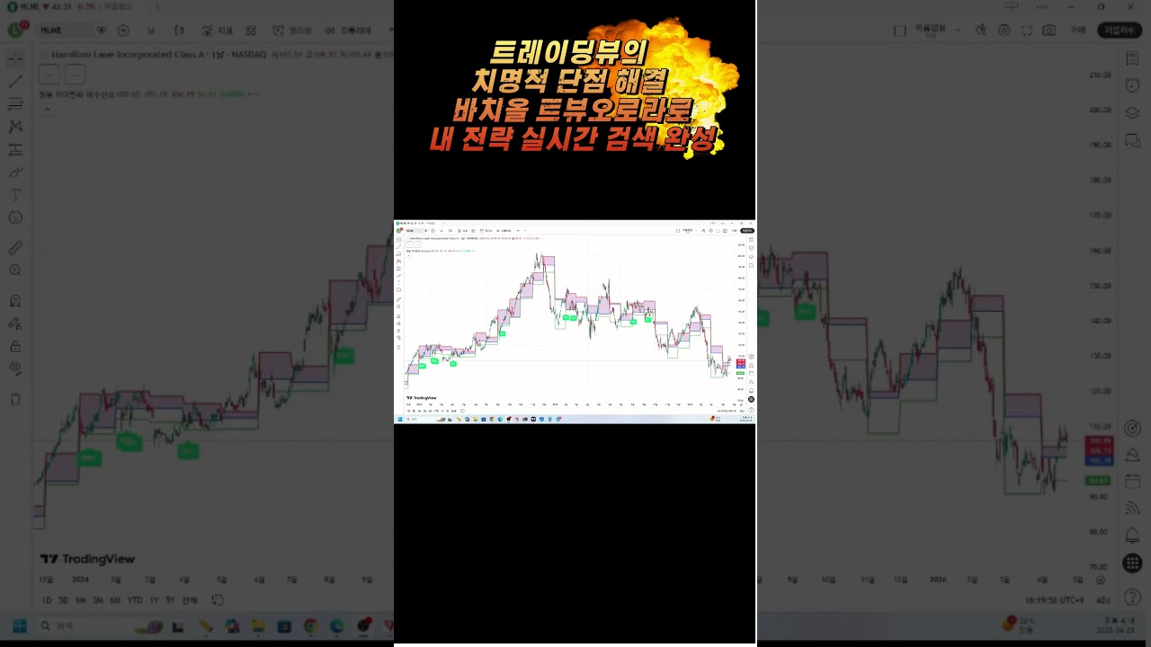 트레이딩뷰의 치명적 단점 해결 - 바치올 트뷰오로라로 내 전략 실시간 검색 완성!!