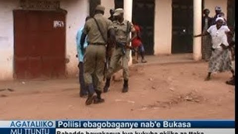Poliisi ebagobaganye nab'e Bukasa