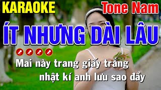 ✔️ÍT NHƯNG DÀI LÂU Karaoke Tone Nam ( Beat Chuẩn ) | Mạnh Hùng Karaoke
