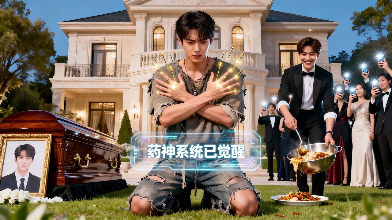 窮酸少爺為亡母下跪求情，卻被兄長逼去沖喜迎娶醜妻，誰知她竟是絕世美人！新婚夜妻被欺，他怒而覺醒藥神之力血洗豪門碾碎仇敵！ MSDJ#逆襲 #打臉 #反轉 #爽劇 #戰神