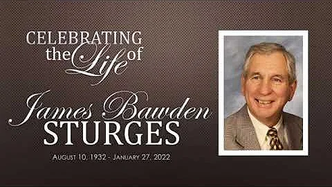 James Bawden Sturges Funeral Service
