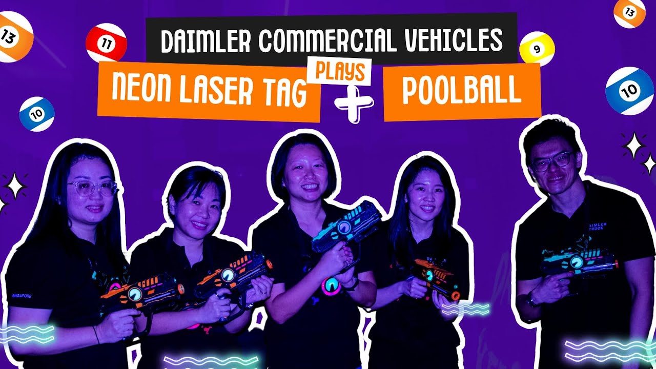 Fun Team Building Activities for Groups [2023] - Neon Laser Tag & Poolball! | FunEmpire Stories