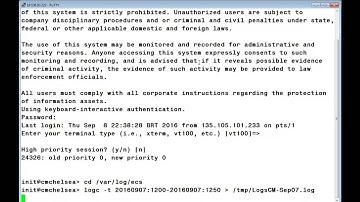How to collect Communication Manager ecs logs with logc
