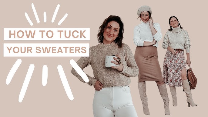 4 Easy Tricks to Crop Your Sweater Over a Dress 👗