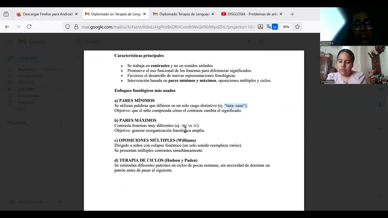 Diplomado Terapia de Lenguaje Modulo IV parte 1