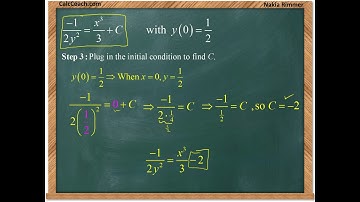 Separable First Order Differential Equations Video 1