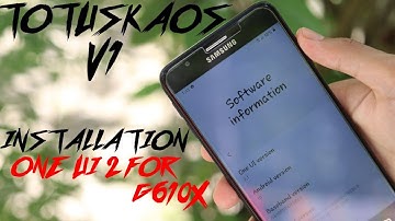 TotuskaOs V1 Rom(One Ui 2.1 and Andriod 10) For G610X Installation