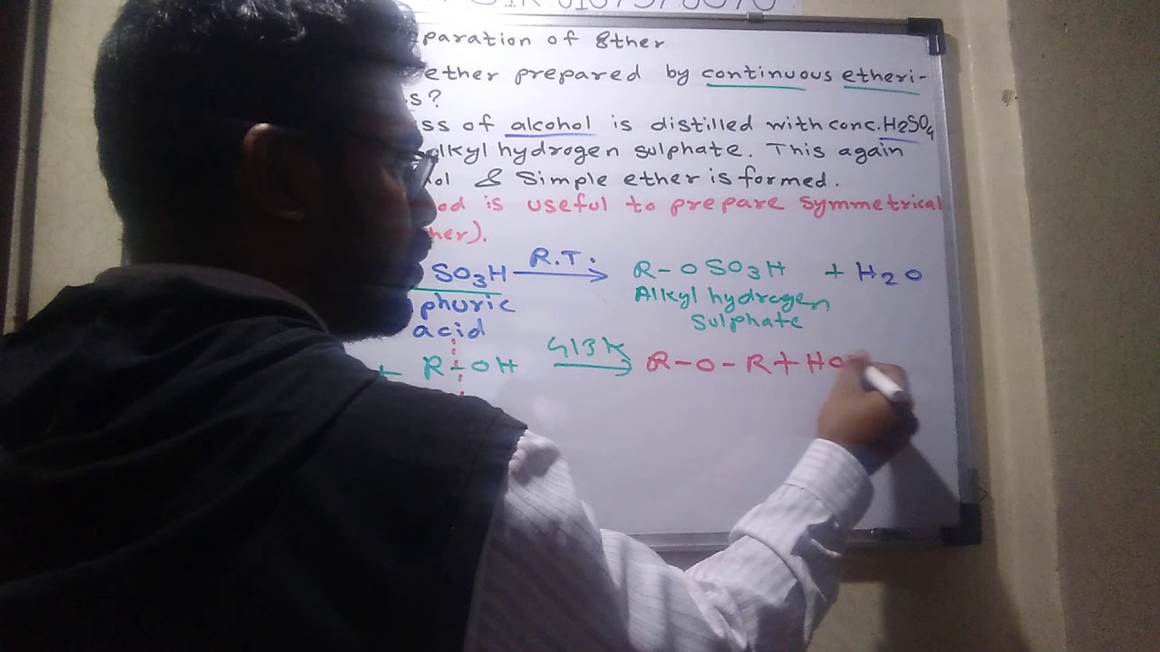 preparation of ETHER from continuous etherification method