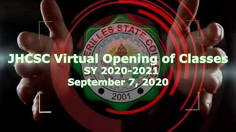 JHCSC VIRTUAL OPENING OF CLASSES Teaser