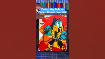 This Is How To Draw Perfect Shapes! 😍 | Procreate #art  #procreatetutorial #shorts