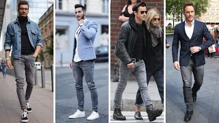 30 Men Grey Jeans Outfit Ideas to Impress!