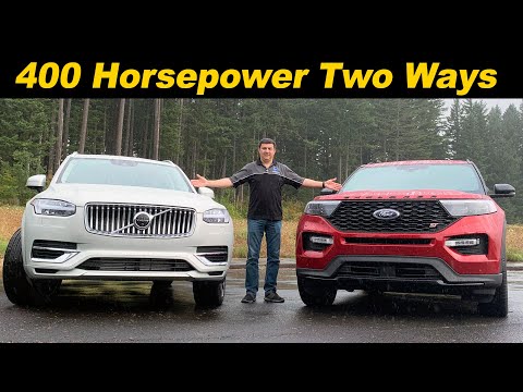 2020-ford-explorer-st-vs-2020-volvo-xc90-t8-|-mainstream-vs-luxury