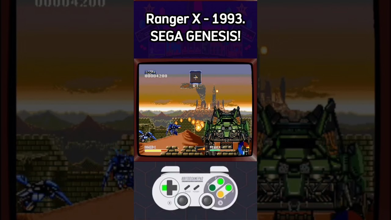 "Rapid Fire Action in Ranger X - Sega Genesis Classic!"