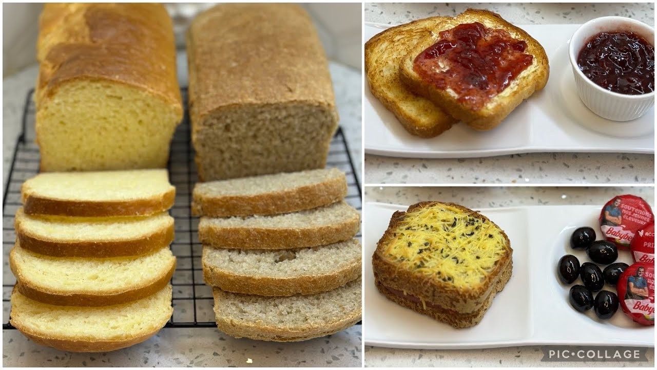 خبز التوست بنوعيه بأسهل طريقة 🍞 ما تزيدوش تشروه من برا.