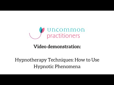 Hypnotherapy Techniques: How to Use Hypnotic Phenomena thumbnail