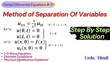 Solution of Wave Equation With Fixed Endpoints and Zero Initial Velocity | Dirichlet Conditions