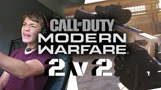 Playing Modern Warfare 2v2 Mode! *Ear Rape Warning*