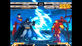 DC Batman and Superman VS MARVEL Ironman and Superior Spiderman