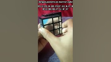 Mirror cube pattern.  #shorts #MrRubiksCube
