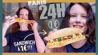 JE MANGE QUE DES TRUCS À 1€ À PARIS PENDANT 24H - Claire
