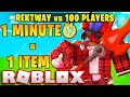 1 MINUTE = 1 RED ITEM... (Roblox Bedwars)