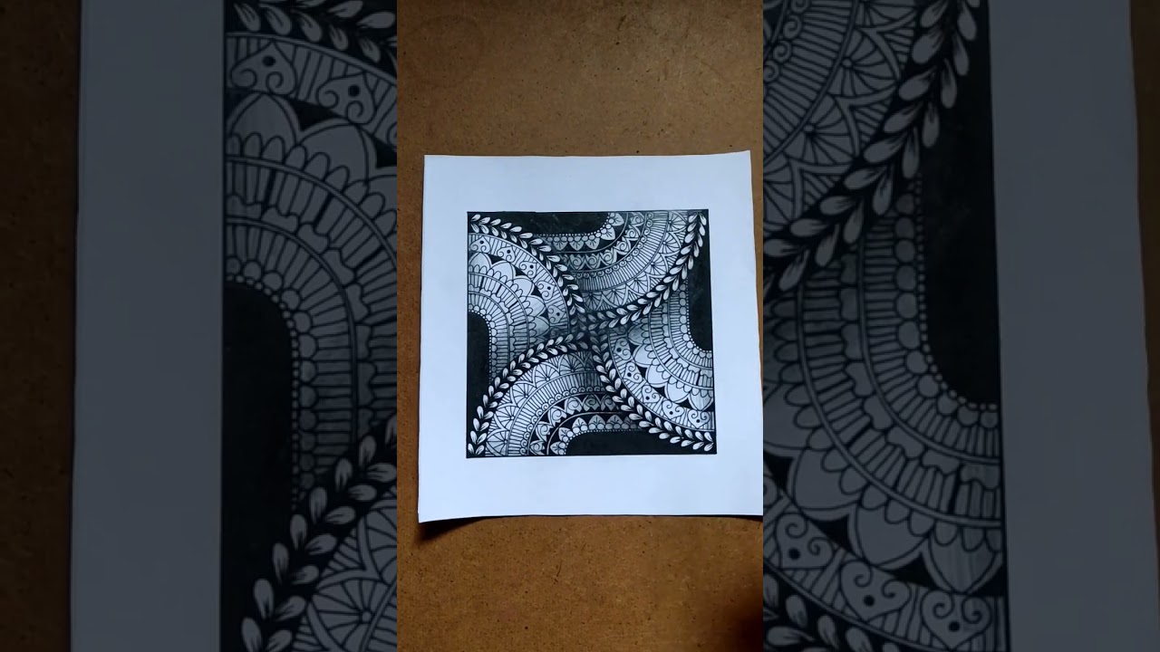3D mandala art # Square mandala art.