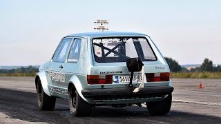 VW Golf Mk1 Turbo 8,3sec, Mitsubishi Colt Turbo 8,4sec und VW Golf Mk2 Turbo 8,9sec