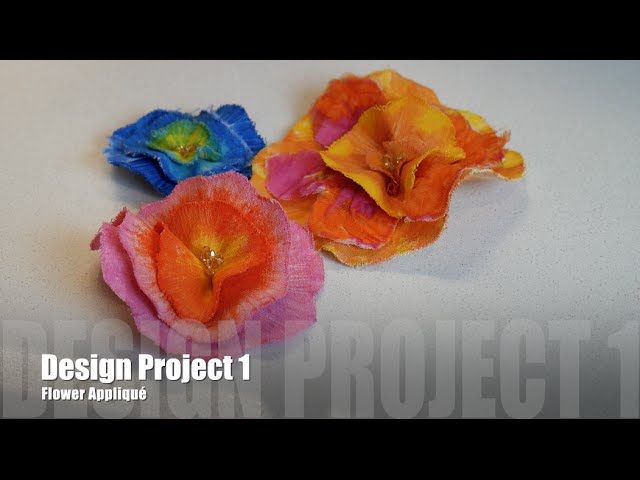 FABRIC FLOWERS/APPLIQUÉ - how to make, dye, and embellish them! Sewing  Project 1: The Flowers 