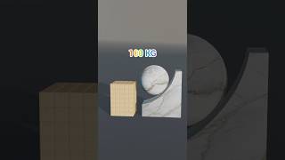 100kg Ball vs 10,000 Blocks (Satisfying Blender Physics)
