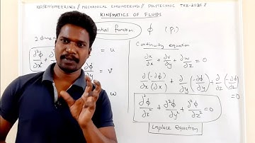 Laplace equation & Velocity potential function