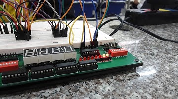 Synchronous counter 2 bit using IC 7474 and 7400