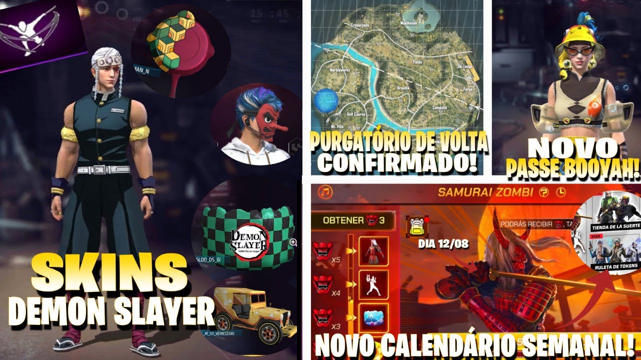 Autor :faz essa Free Fire e Demon Slayer: nova parceria da Garena