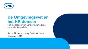 Webinar Omgevingswet en HR domein (1-10-2020)