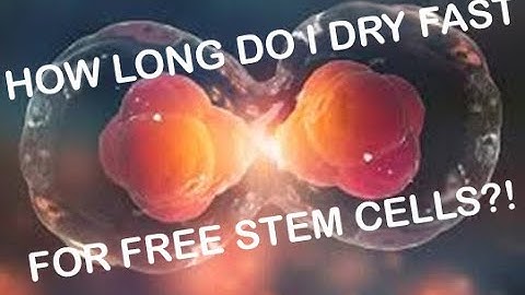 How Long do I Dry Fast for Free Stem Cells #stemcells #dryfasting #longegevity