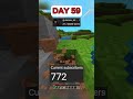 Breaking 10 dirt blocks for every subscriber! DAY 59 #minecraft #gaming #shorts #reels