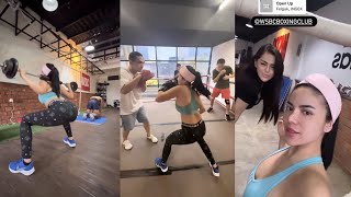 Mantap, Dinar Candy Latihan Boxing Sampai Kecapean