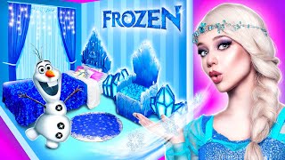 Comment Devenir Elsa! On Construit une Pièce Secrète La Reine des Neiges!