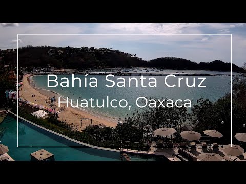 Küste mit Stränden Santa Cruz in Huatulco Live-Stream