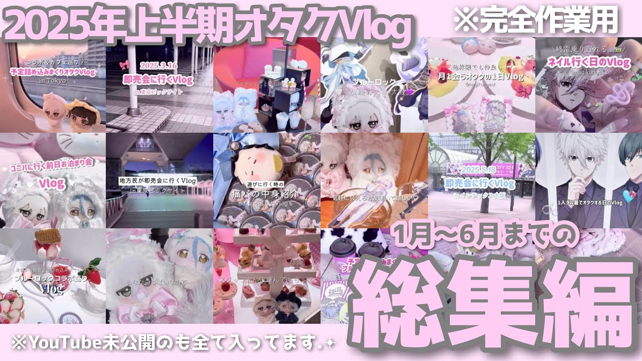 2025年上半期オタクVlog総集編🎀※完全作業用‼️
