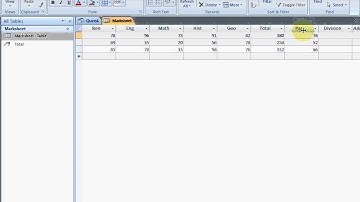 MS Access Tutorial in Bengali (Part-2) Mark Sheet Table (Update Query)