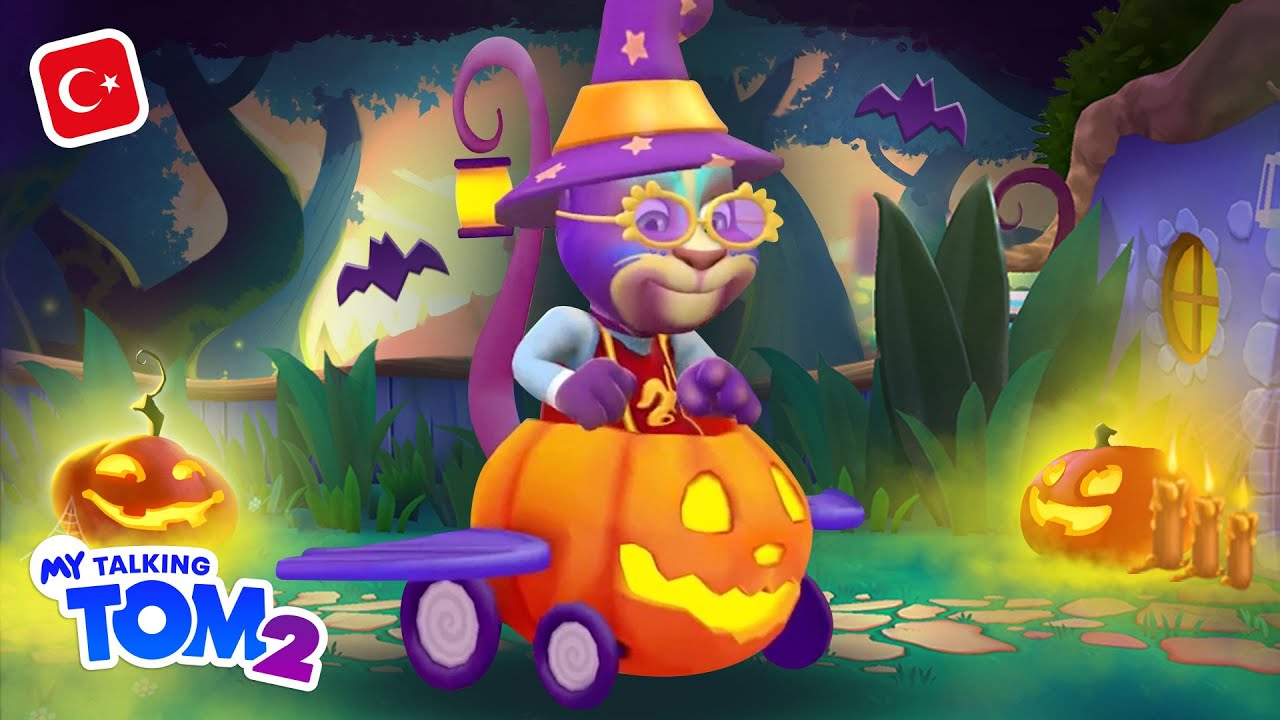 🥳🎃 Tom'un Cadılar Bayramı Partisi! Benim Konuşan Tom'um 2 Oynanış ...