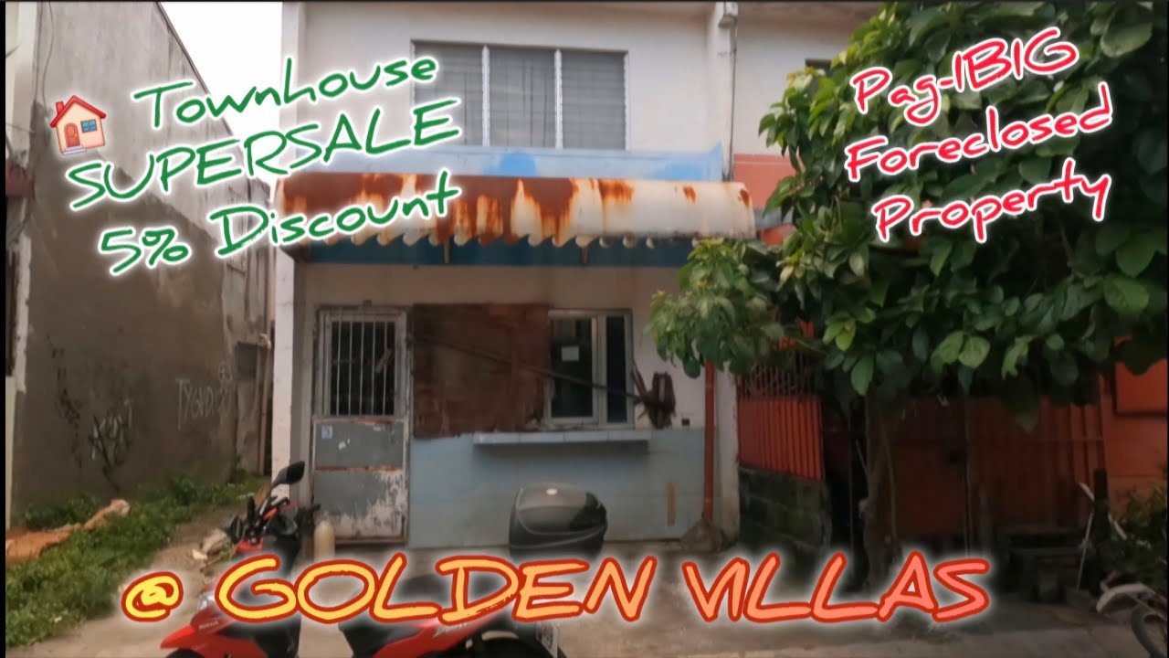 SUPERSALE Murang TOWNHOUSE w/ Parking @ GOLDEN VILLAS, Imus, Cavite | Pag-IBIG Foreclosed Property