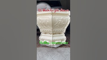 Bộ khuôn đúc chậu lục giác chum thiết kế độc lạ #khuonchau #khuonchauabs #khuonchaucanh