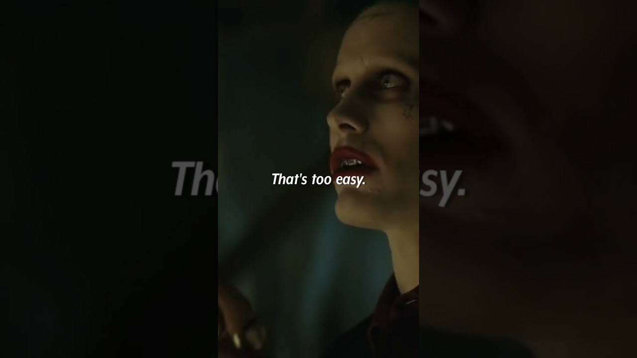 Would you live for me? Suicide Squad (2016) The Joker Quotes 