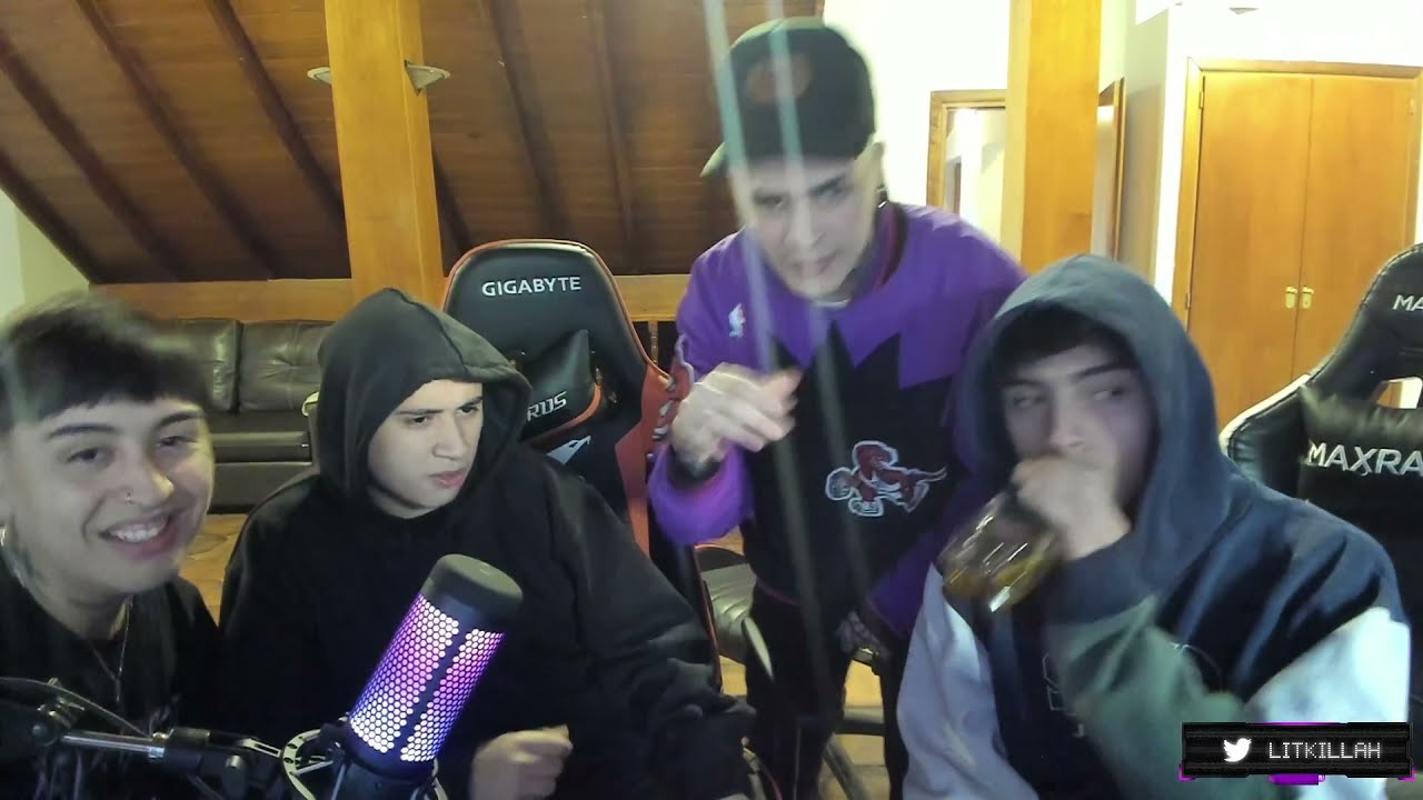 LIT KILLAH ft. FMK, TIAGO y RUSHER hacen FREESTYLE en DIRECTO! | LITKillah TV