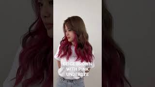 Beige Brown with Pink Under-dye | Global Bleach and Tone