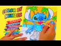 Stitch Color by Number Activity for Kids