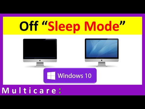 How to disable sleep mode in windows 10, 8, 7.