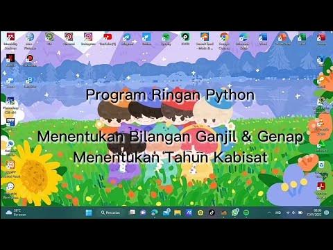 Program Ringam Pada Python "Menentukan Bilangan Ganjil & Genap" Dan ...